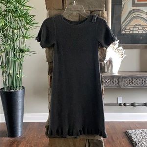 NWOT Darling Dark Gray Sweater Dress Girls 4/5